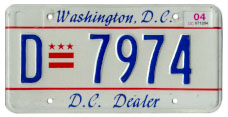 2000 base Dealer plate no. D-7974