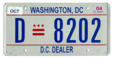 2000 base Dealer plate no. D-8202
