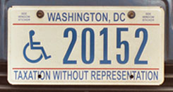 c.2002 base Handicapped Person plate no. 20152