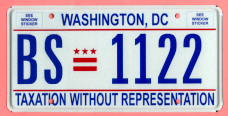 2000 plate no. BS-1122 with no stickers.