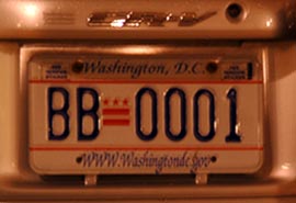 2001 optional plate no. BB-0001