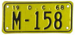 1955 (exp. 3-31-56) motorcycle plate no. M-378