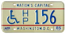 1978 base handicapped person plate no. H/P 156