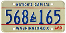 1979 general-issue passenger car plate no. 568-165