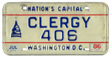 1978 base Clergy plate no. 406