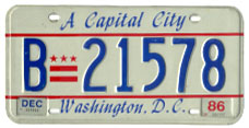 1984 Bus plate no. B-21578