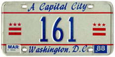 1987 reserved plate no. 161