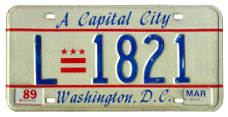 1984 Livery plate no. L-1821