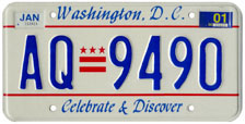 2000 general-issue passenger car plate no. AQ-9490