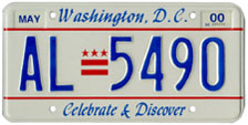 Plate no. AL-5490, issued May 1999