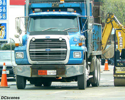 Maryland-registered dump truck with 2007-08 D.C. Special Annual Hauling Permit no. 6465-65