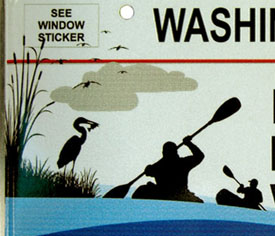 Detail of graphic on Anacostia River Commemorative plate no. 2001