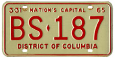 1964 Sightseeing Bus plate no. BS-187