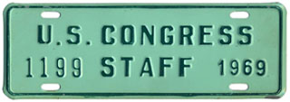 1969 U.S. Congress Staff permit no. 1199