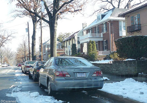 The license plate on this car is the First Elected City Council at Large plate pictured above.