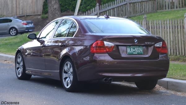 2011 Dealer plate no. 9324 on a BMW 330xi