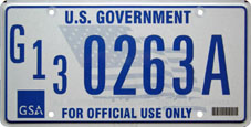 U.S. GSA Interagency Motor Pool 2001 base no. G13 0263A