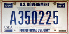 U.S. Dept. of Agriculture 2009 base no. A 350225