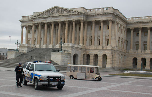 U.S. Capitol Police vehicle parked at the Capitol.