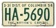 1953 Hire (Taxi) plate no. HA-5690