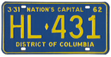 1961 Hire (Taxi) plate no. HL-431