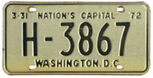 1971 (exp. 3-31-72) Hire plate no. H-3867