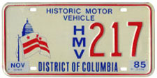 1979-2006 base historic motor vehicle plate no. HMV 217