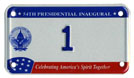 2001 Inaugural motorcycle plate no. 1