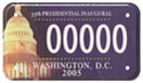 2005 Inaugural sample motorcycle plate no. 00000