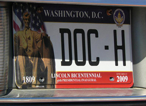 Click here to return to the 2009 section of the Presidential Inaugural plates page.