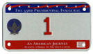 1997 Inaugural motorcycle plate no. 1