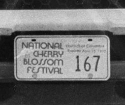 Click here to return to the National Cherry Blossom Festival plates page.