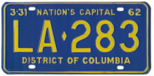 1961 Livery plate no. LA-283