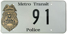 Police Dept. plate no. 88078