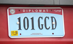 Click here to return to the Office of Foreign Missions plates page.