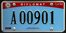 2007 base OFM OAS Representative license plate no. A 00901