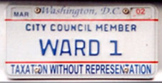2000 Baseplate marked CITY COUNCIL MEMBER - WARD 1