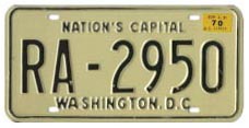 1968 (undated, exp. 3-31-69) Rental plate no. RA-2950