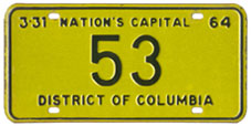 1963 Reserved plate no. 53