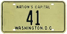 1968 Reserved plate no. 41 was not issued according to the assignee list published in June of that year