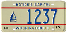 1978 reserved plate no. 1237