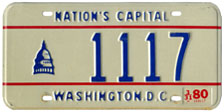 1979 reserved plate no. 1117