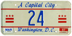 1986 reserved plate no. 24