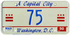 1989 reserved plate no. 75