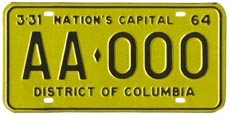 1963 sample plate (exp. 3-31-64)