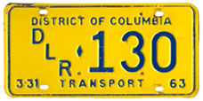 1962 Transport plate no. 130