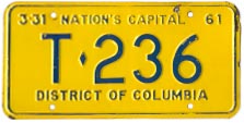 1960 Trailer plate no. T-236