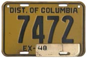 1946-47 Passenger plate no. 7472