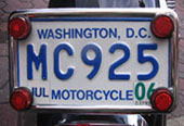 Recent motorcycle plate no MC925