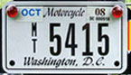 c.2006 Motorcycle plate no. MT-5415
